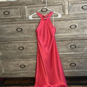 *Perfect for Valentine’s /Galentine’s Day - Bebe satin halter slip dress
